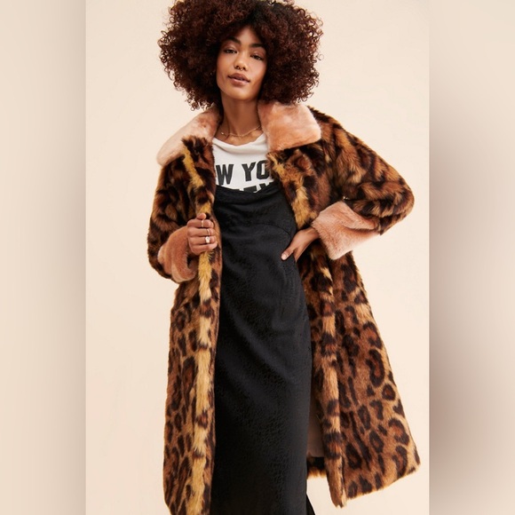 Unreal Fur - Cheetah Print Coat - Picture 3 of 11